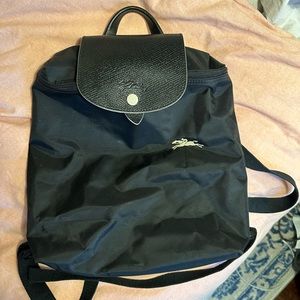 Longchamp Mini Le Pliage Backpack in black